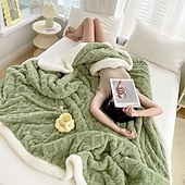 billiga Filtar och plädar-lammull sherpa korallfleecefilt mjuk mysig pläd sofföverdrag tupplurfilt kontorsanvändning året runt luftkonditioneringsfilt liten lätt filt