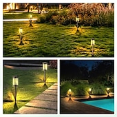 cheap Ground Lights-Solar Pathway Lights Waterproof, Solar Outdoor Lights,Auto-on/Off Pathway Light Solar Powered for Garden Lawn Patio Decoration