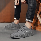 billige Ankelstøvler-Hvite, lette herresneakers med polstret såle og pustende design, komfortable, avslappede tursko for løping, trening og reiser