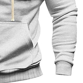 billige Taktisk hettegenser-Herre Hattetrøje Hettegenser i fleece Taktisk hettegenser Fleeceforet hettegenser Svart Militærgrønn Kakifarget lysegrå Mørkegrå Med hette عادي Kengurulomme Sport &amp; Utendørs Avslappet Daglig Gatemote