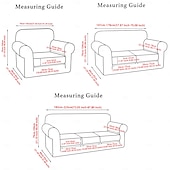 abordables Funda navideña-Fundas navideñas para sillones y sofás, confeccionadas en poliéster elástico teñido con hilo, con diseño de plantas, ideales para la decoración navideña del hogar.
