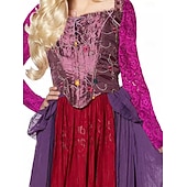 levne Dámské Kostýmy-Magický chaos Čerodějnice Sarah Šaty Cosplay kostým Geleneksel Přechodný for Dámské Dospělé předvečer Všech svatých Karneval Plesová maškaráda Večírek Plesová maškaráda