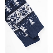 abordables Pull col rond-Homme Pull de Noël Pull de Noël moche Chandails de Noël pull de Noël Pull Côtelé Tricoter Hauts Réguliers Tricoté Chaque Col ras du cou Mode Basique Noël Vacances Vêtement Tenue Automne Hiver Rouge