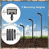 cheap Pathway Lights &amp; Lanterns-92led Tri Color Switching Solar Lawn Light Motion Sensor Channel Light Usb Power Supply Adjustable Angle Garden Courtyard Lighting  1PC