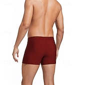 זול שחיית טרנקים ומכנסי לוח-בגדי ריקוד גברים מכנסי שורט בגדי ים מכנסי שחייה תחתונים מתיחה נושם תחתיות שרוך גלישה ביקיני צלילה טלאים קיץ