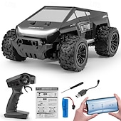 Недорогие Дроны и игрушки на радиоуправлении-Высокоскоростной радиоуправляемый монстр-трак - масштаб 1:18 2,4 ГГц радиоуправляемый внедорожник с перезаряжаемой батареей - Внедорожное транспортное средство для детей Рождественский подарок