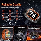 Nowy globalny smartwatch 2,01 cala, 1100 mAh, duża bateria, kompas LED, męski zegarek sportowy do użytku na świeżym powietrzu, asystent głosowy, połączenia bezprzewodowe tanie Inteligentne bransoletki-Nowy globalny smartwatch 2,01 cala, 1100 mAh, duża bateria, kompas LED, męski zegarek sportowy do użytku na świeżym powietrzu, asystent głosowy, połączenia bezprzewodowe