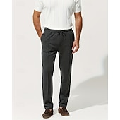Herre Joggebukser Bukser Plisserte bukser Snorer Lomme Elastisk midje عادي Komfort Sport & Utendørs Daglig Mote Fritid Svart Grå Mikroelastisk billige Rett ben-Herre Joggebukser Bukser Plisserte bukser Snorer Lomme Elastisk midje عادي Komfort Sport & Utendørs Daglig Mote Fritid Svart Grå Mikroelastisk
