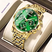 Νέο ανδρικό ρολόι χαλαζία με νυχτικό και στρας, ανθεκτικό στις γρατσουνιές και στη φθορά, ιδανικό για δώρο διακοπών και γενεθλίων Χαμηλού Κόστους Ρολόγια Quartz-Νέο ανδρικό ρολόι χαλαζία με νυχτικό και στρας, ανθεκτικό στις γρατσουνιές και στη φθορά, ιδανικό για δώρο διακοπών και γενεθλίων