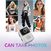 abordables Cámaras deportivas-Mini cámara de llavero HD con capacidad para grabar fotos y videos, cámara digital para estudiantes del tamaño de un pulgar con pantalla IPS de 0,96 pulgadas.