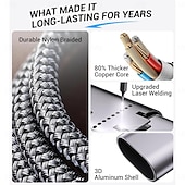 Недорогие Кабели для мобильных телефонов-Необходимый дорожный кабель USB-C 3-в-2, подходящий для зарядки Apple Watch/iPhone 17/мультизарядный кабель Lightning, портативный, предназначенный для iWatch и iPhone 16