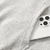 abordables sudaderas basicas hombre-Hombre Sudadera Negro Blanco Gris Oscuro Con Capucha Plano Bolsillo Deporte Diario Festivos Poliéster Ropa de calle Básico Casual Primavera Otoño Ropa Sudaderas con capucha Sudaderas