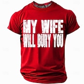 Tricou amuzant cu soțul meu, soția mea te va îngropa, tricou pentru bărbați, idee de cadou sarcastic cu umor de căsătorie pentru soț, tată, iubit ieftine Tricouri amuzante pentru bărbați-Tricou amuzant cu soțul meu, soția mea te va îngropa, tricou pentru bărbați, idee de cadou sarcastic cu umor de căsătorie pentru soț, tată, iubit
