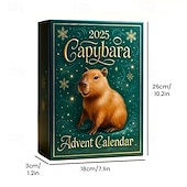 お買い得  アドベントカレンダー-カピバラのアドベントカレンダー、24日間のカピバラのオーナメント、クリスマスカウントダウンギフト、靴下に入れるかわいいカピバラのフィギュア、アドベントカレンダー、漫画のカピバラ人形