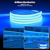economico Strisce luminose a spina-Striscia LED COB impermeabile per esterni da 2-40 metri - luce bianca calda naturale, luce rossa, luce blu, luce verde, luce gialla, luce rosa, luce viola con cavo di commutazione da 1,5 m,
