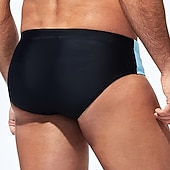 abordables Vêtements de Surf pour Hommes-Homme string de bain Sous-Vêtements Slips de natation Patchwork Élastique Respirant Bas Surf Bikini Plongée Été