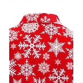 olcso Ingek-Karácsony Hosszú ujjak Gombos ing Mikulás Grafikus Újdonságok Vicces mert Férfi Felnőttek 3D nyomtatás mert Karácsony Farsang Újév Parti