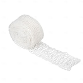 お買い得  肉調理用品-ハムネット ホワイト 3メートル ロール ローストネット 綿糸 肉ネット 伸縮性 ルーラデネット 調理アクセサリー 肉ネットロール 収納用 吊り下げ ベーキング 調理 ハム 肉 ソーセージ