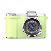 お買い得  アクションカメラ-1080P HDポータブルCCDカメラ 4Kレンズ フリップスクリーン USB充電式リチウムポリマーバッテリー 初心者向け旅行Vlogging 完璧なバレンタインデーギフト 初心者カメラ