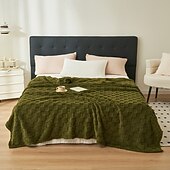 Недорогие Тонкие одеяла и пледы-одеяло для кондиционера, легкое вафельное покрывало из флиса для дивана, кровати, сна в офисе или использования летом, уютное одеяло для небольшого ворса или покрывало на плечо