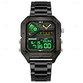 cheap Digital Watches-SANDA 6278 Brand Fashion Men's Electronic Watch Multifunction Alarm Clock Luminous Calendar Sports Digital Watches