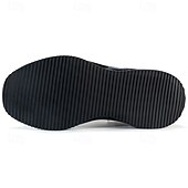 abordables Chaussures de Course pour Hommes-Homme Basket Course Marche Occasionnel Tricoté Confortable Antidérapant Respirant À lacets Noir Blanche Rouge Été Printemps Automne