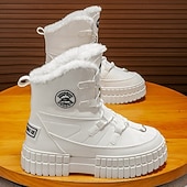 preiswerte Winter- und Schneestiefel-Schwarze, wasserdichte Herren-Winterstiefel mit Fellfutter und griffiger Sohle – strapazierfähiges und isoliertes Schuhwerk für Schnee, Wanderungen und Winterabenteuer