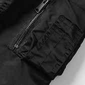 billiga Sportjacka-Herr Lättviktsjacka Bomberjacka Vardaglig jacka Utomhus Semester Ficka Vår Höst Slät Streetwear Stylish Kinakrage Normal Svart Gul Vinröd Armégrön Mörkblå Jacka