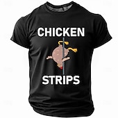  Funny Chicken Strips T-shirt, Hilarious Pole Dancing Chicken Graphic Tee, Farm Animal Pun Shirt for Men, Chicken Humor Gift, Farmer Joke Apparel, Sizes S M L XL XXL XXXL