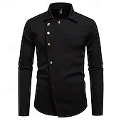 economico Costumi maschili degli anni '20-Anni Ruggenti Anni 1920 Retrò Vintage Blusa / Camicia Gangster Testimoni dello Sposo Slim Fit Costume Per uomo Mascherata Abbigliamento da sera Affari / Cerimonia / Matrimonio Addio al Nubilato Adulti