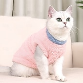 cheap Sweatshirts-Soft &amp; Cute Cat Jumper Stylish Cat Sweater with Cloud Design - Cute &amp; Cozy Pet Apparel for Small Cats &amp; Kittens
