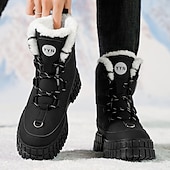 preiswerte Winter- und Schneestiefel-Schwarze, wasserdichte Herren-Winterstiefel mit Fellfutter und griffiger Sohle – strapazierfähiges und isoliertes Schuhwerk für Schnee, Wanderungen und Winterabenteuer