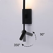 preiswerte Indoor-Wandleuchten-Moderne LED-Wandleuchte mit Lesefunktion aus Acrylglas