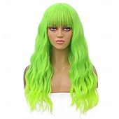 cheap Carnival Wigs-Carnival Wig 2026 Blonde Pink Blue Curly Long Synthetic Festival Wig Mardi Gras Parade Cosplay Costume Hair for Women