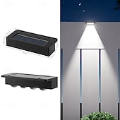 olcso Kültéri falilámpák-4 db napelemes, vízálló kültéri fali lámpa, 1/2/3/4 LED, villakertbe, lépcsőházba, erkélyre, kerítésbe, verandára, dekorációs világításba