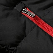 abordables Gilet Puffer pour Homme-Homme Gilet matelassé Gilet Vacances Quotidien Date Mode Occasionnel Automne Hiver Avec Poches Polyester Chaud Confortable Couleur Unie Fermeture éclair À capuche Coupe régulière Noir Rouge Vert