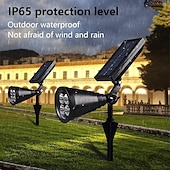 levne Zahradní osvětlení-Solární bodová světla, venkovní solární světla, solární reflektory, světlo na vlajkový stožár, vodotěsné, venkovní osvětlení krajiny pro vlajku, osvětlení dvorku, terasy, cesty, sochy, palmy, cedule