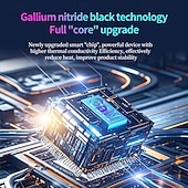 baratos Carregadores Sem Fio-Carregador portátil rápido de 120 W com cabo USB-C e Lightning, compatível com iPhone 15/16/17 e Samsung, ideal para jogos e viagens. Design compacto e específico para tomadas europeias.