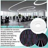 Недорогие LED аксессуары-Система силиконовых светодиодных каналов 16,4 фута/5 м 32,8 фута/10 м белая 14 мм 16 мм водонепроницаемая гибкая неоновая лента для светодиодных лент 10 мм 12 мм (светодиодные ленты не входят в