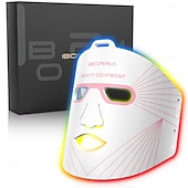 halpa Kasvojen hoitolaitteet-uusi tuote led-punainen valo kauneus kasvonaamio fda-sertifioitu kotitalouksien silikoninen kasvonaamio valohoito kasvojen kauneuslaite led-valoa emittoiva kasvonaamio kaulahihnalla usb-lataus 2500 ma