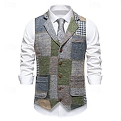 economico Costumi maschili degli anni '20-Retrò Vintage Anni Ruggenti Anni 1920 Gilet Il grande Gatsby Gangster Costume Per uomo Halloween Carnevale Mascherata Festa &amp; Sera Adulti Gilet