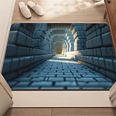 Недорогие Коврики-3D оптическая иллюзия коврик для двери визуальная ловушка напольный коврик нескользящий впитывающий для ванной душа дверного проема indoors outdoors диатомит быстрое высыхание впитывающий 20 x 31 дюйм