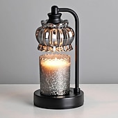 economico lampada da comodino-Lampada scaldacandele con timer, lampada scaldacandele dimmerabile, scaldacera per candele con nero