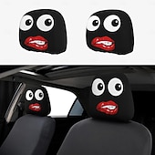 olcso Járműszolgáltatás-2 db vicces ajakmintás fejtámlahuzat, nyakpárna és deréktámasztó párna, puha és bolyhos, egész évszakos használatra, alkalmas hosszú távú vezetéshez, napi ingázáshoz, üzleti utakhoz, autóban való