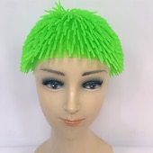 economico Parrucche di Carnevale-Parrucca di Carnevale 2026 Rosa Rosso Blu Liscio Corto Parrucca sintetica da festival Martedì grasso Parata Capelli per costumi da cosplay per Da uomo