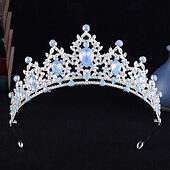 economico Tiare &amp; Corone-Diademi Acconciatura Lega Matrimonio Compleanno Carino Lucido Con Strass Copricapo Copricapo