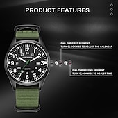 preiswerte Quarz-Uhren-LIGE Geschenk für Frauen Männer Quarz Uhr Lässige Wasserdichte Textilarmbanduhr