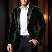 preiswerte Herren Kostüme der 1920er Jahre-Retro Vintage Goldene Zwanziger 1920er Smoking Anzüge &amp; Blazer langarm Der große Gatsby Gentleman Einfarbig Kostüm Herren Karnevalskostüm Karneval Neujahr Cocktailparty Themenparty