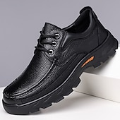 voordelige Casual Veterschoenen-Herenschoenen van bruin imitatieleer, comfortabel vetermodel, stijlvolle dagelijkse schoenen voor werk, reizen en casual uitjes