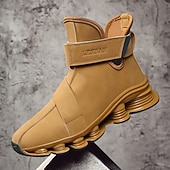 abordables Zapatillas Informales-Zapatillas deportivas rojas para hombre: elegantes y cómodas, con parte superior de malla y cámara de aire, perfectas para un look informal en vacaciones y fiestas navideñas.